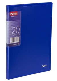 Teczka Clear Book A5 z 20 koszulkami - niebieska -  - książka