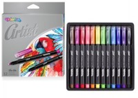 Colorino Artist cienkopisy z plastikową końcówką, 12 kolorów (92449PTR) -  - książka