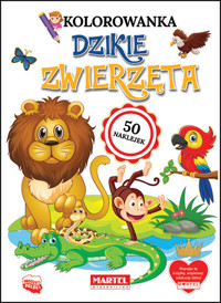 Kolorowanka Dzikie zwierzęta z naklejkami - Ratajszczak Katarzyna, Gdula Adam - książka