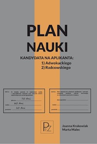Plan nauki kandydata na aplikanta adwokackiego/radcowskiego - Krakowiak Joanna, Malec Marta - książka