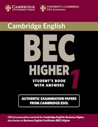 Cambridge English BEC Higher 1 Student's Book with answers -  - książka