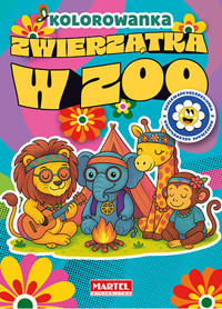 Zwierzątka w zoo. Kolorowanka z naklejkami - Maciej Ratajczyk - książka