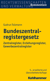 Bundeszentralregistergesetz - Gudrun Tolzmann - ebook