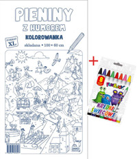Pieniny z humorem Kolorowanka XL + kredki -  - książka