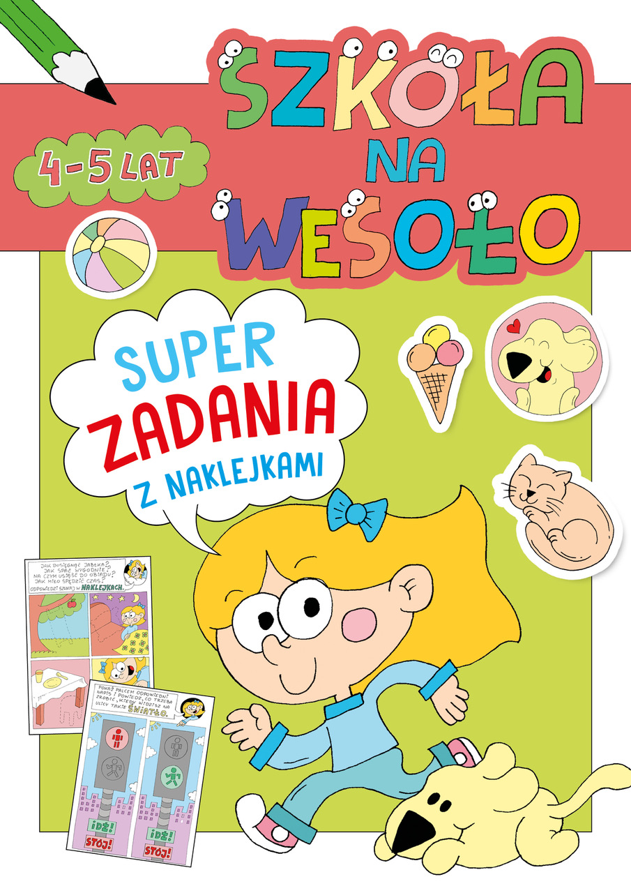 Szkoła na wesoło. Superzadania z naklejkami 4-5 lat - Robert Trojanowski - książka