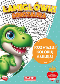 Łamigłówki dinozaura z naklejkami - Salamon Katarzyna - książka