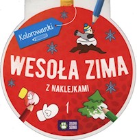 Kolorowanka bombka Wesoła zima z naklejkami 1 -  - książka