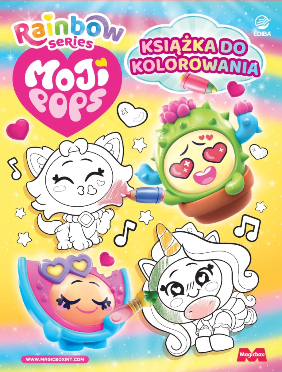 MojiPops Rainbow. Książka do kolorowania - zbiorowa praca - książka