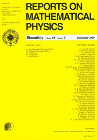 Reports on Mathematical Physics 64/3 2009 -  - książka