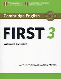 Cambridge English First 3 without answers -  - książka