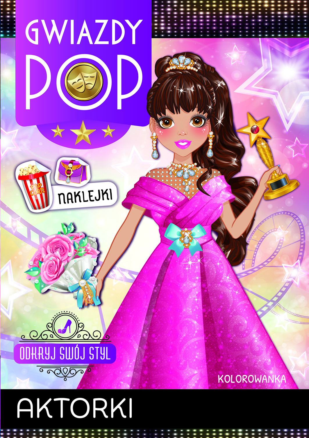 Gwiazdy POP. Aktorki. Odkryj swój styl - Zivile Agurkyte, Paulina Bitinaityte (ilustr.) - książka