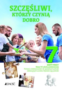 Szczęśliwi którzy czynią dobro Karty pracy dla klasy VII szkoły podstawowej -  - książka
