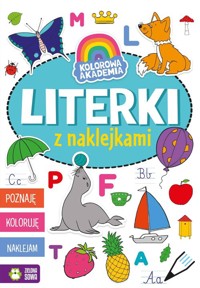 Kolorowa Akademia Literki z naklejkami -  - książka