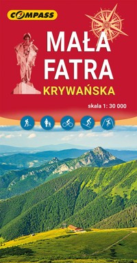 Mała Fatra Krywańska. Mapa turystyczna w skali 1: 30 000 - zbiorowa praca - książka