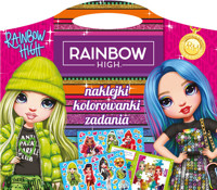 Rainbow High. Naklejki, kolorowanki, zadania - Kiersnowska Monika - książka