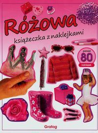 Różowa książeczka z naklejkami -  - książka