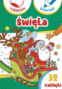 Święta. Naklejam i koloruję - Wiśniewska Anna, Małecki Aleksander - książka