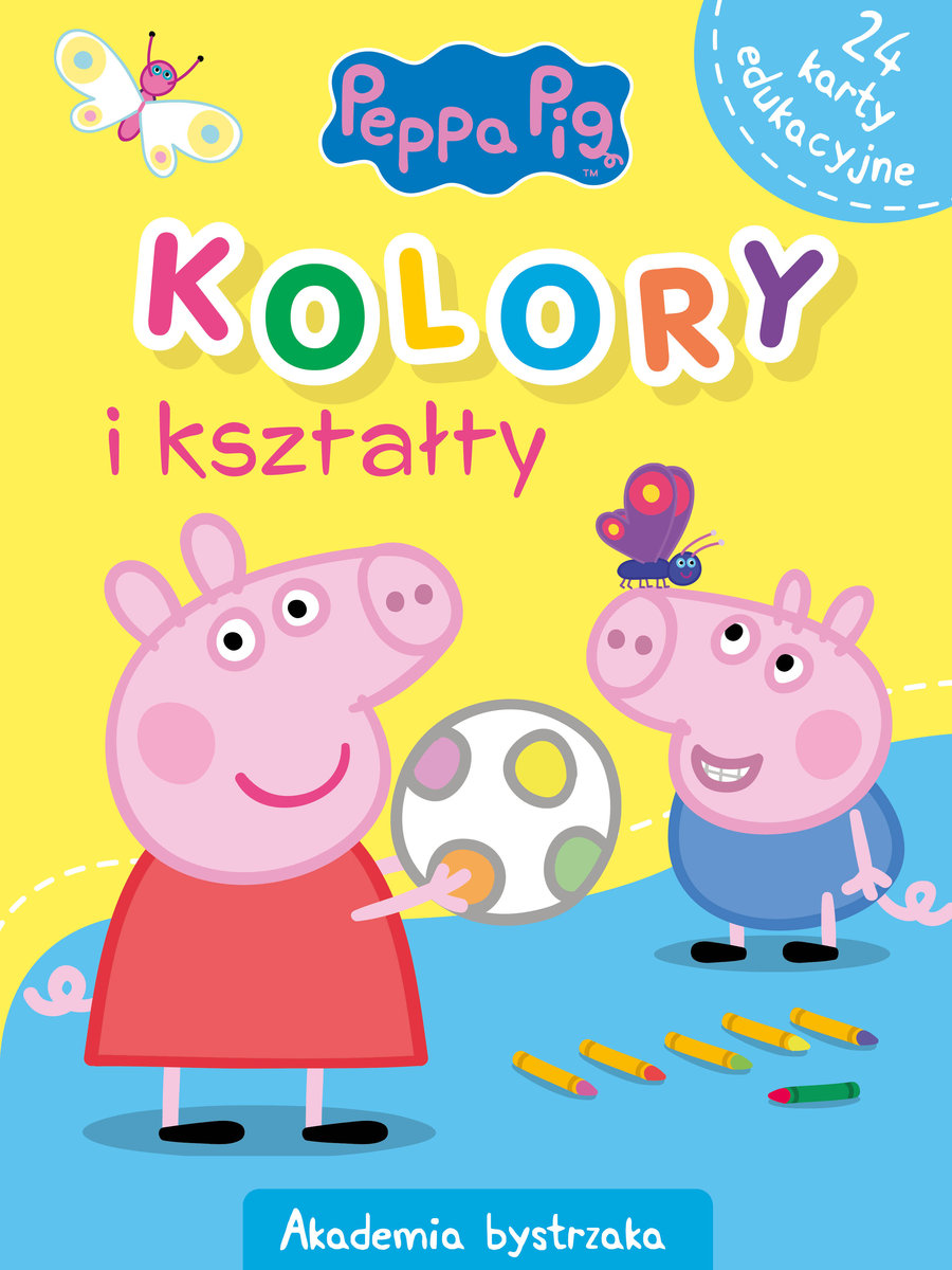 Świnka Peppa. Akademia Bystrzaka. Kolory i kształty - Monika Kiersnowska - książka
