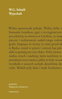 Wyjechali - Sebald W.G. - książka