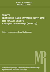 Sonaty Francesca Marii Cattaneo (1697-1758) oraz finali i duetto z rękopisu tarnowskiego (PL-TA 23) - Cattaneo Francesco Maria - książka