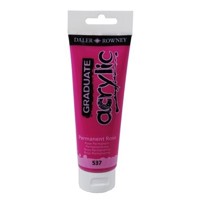 Farba akrylowa Graduate Acrylic 120ml - permanent rose (D 123 150 PR122) -  - książka