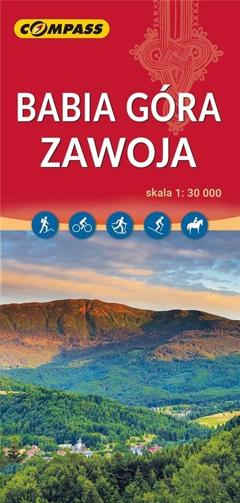 Babia Góra Zawoja. Mapa turystyczna w skali 1:30 000 - zbiorowa praca - książka