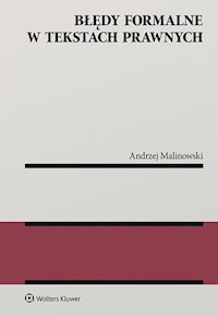 Błędy formalne w tekstach prawnych - Andrzej Malinowski - książka