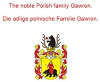 The noble Polish family Gawron. Die adlige polnische Familie Gawron. - Werner Zurek - ebook