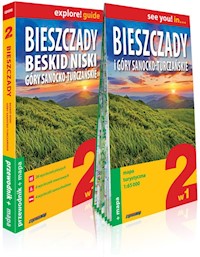 Bieszczady, Beskid Niski, Góry Sanocko-Turczańskie 2w1 przewodnik  + mapa -  - książka