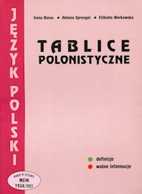 Tablice polonistyczne - Boruc Irena, Sprengel Helena, Werkowska Elżbieta - książka