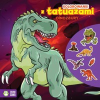 Kolorowanki z tatuażami. Dinozaury - zbiorowa praca - książka