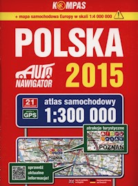 Polska Atlas samochodowy 1:300 000 -  - książka