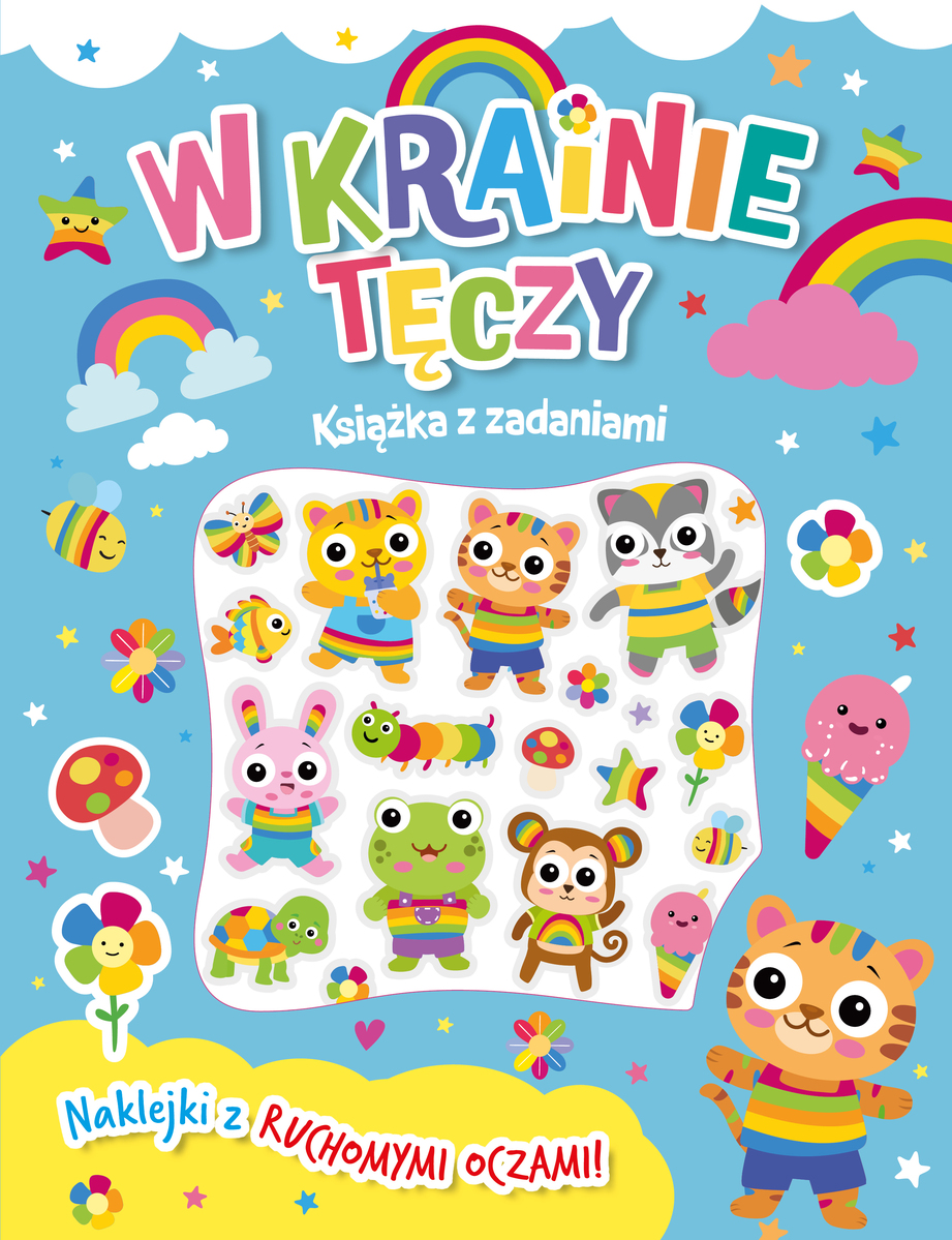 W krainie tęczy. Książka z zadaniami - zbiorowa praca - książka