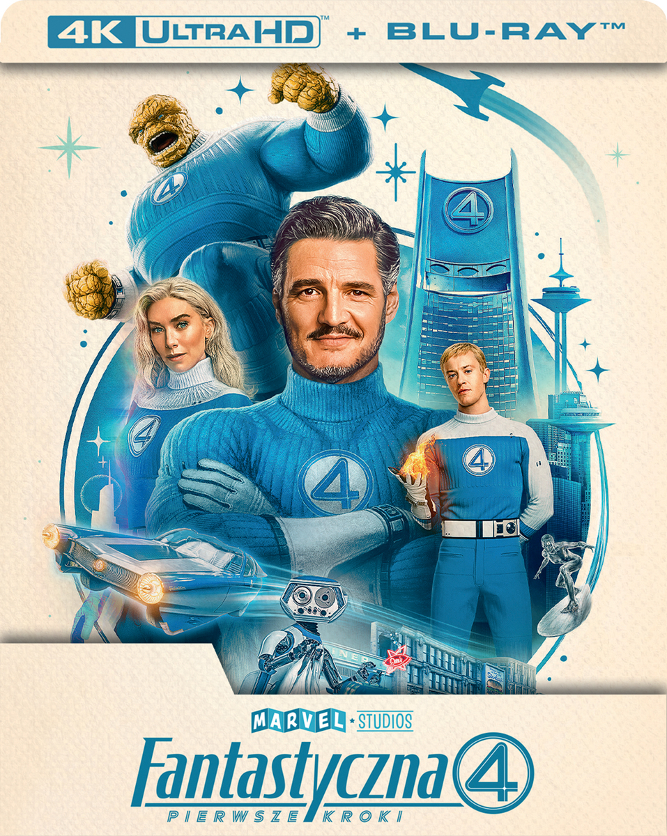 Fantastyczna Czwórka: Pierwsze kroki (2 Blu-ray 4K Steelbook) -  - książka
