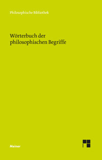 Wörterbuch der philosophischen Begriffe -  - ebook