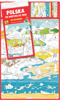 Kolorowanka XL. Polska. Od Bałtyku do Tatr 2 sztuki -  - książka