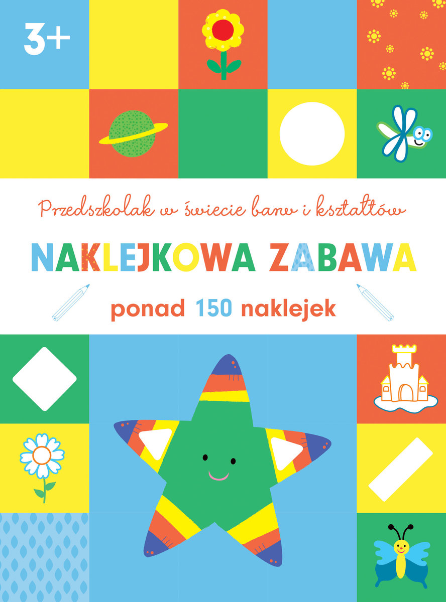 Przedszkolak w świecie barw i kształtów. Naklejkowa zabawa 3+ -  - książka