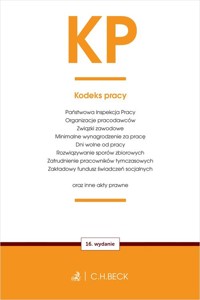 KP Kodeks pracy oraz ustawy towarzyszące -  - książka