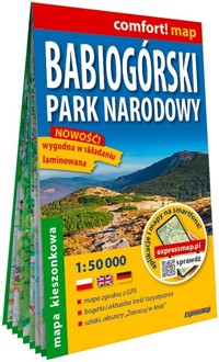 Babiogórski Park Narodowy kieszonkowa laminowana mapa turystyczna 1:50 000 - zbiorowa praca - książka