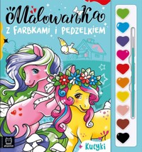 Malowanka z farbkami i pędzelkiem Kucyki - Kaczyńska Agata - książka