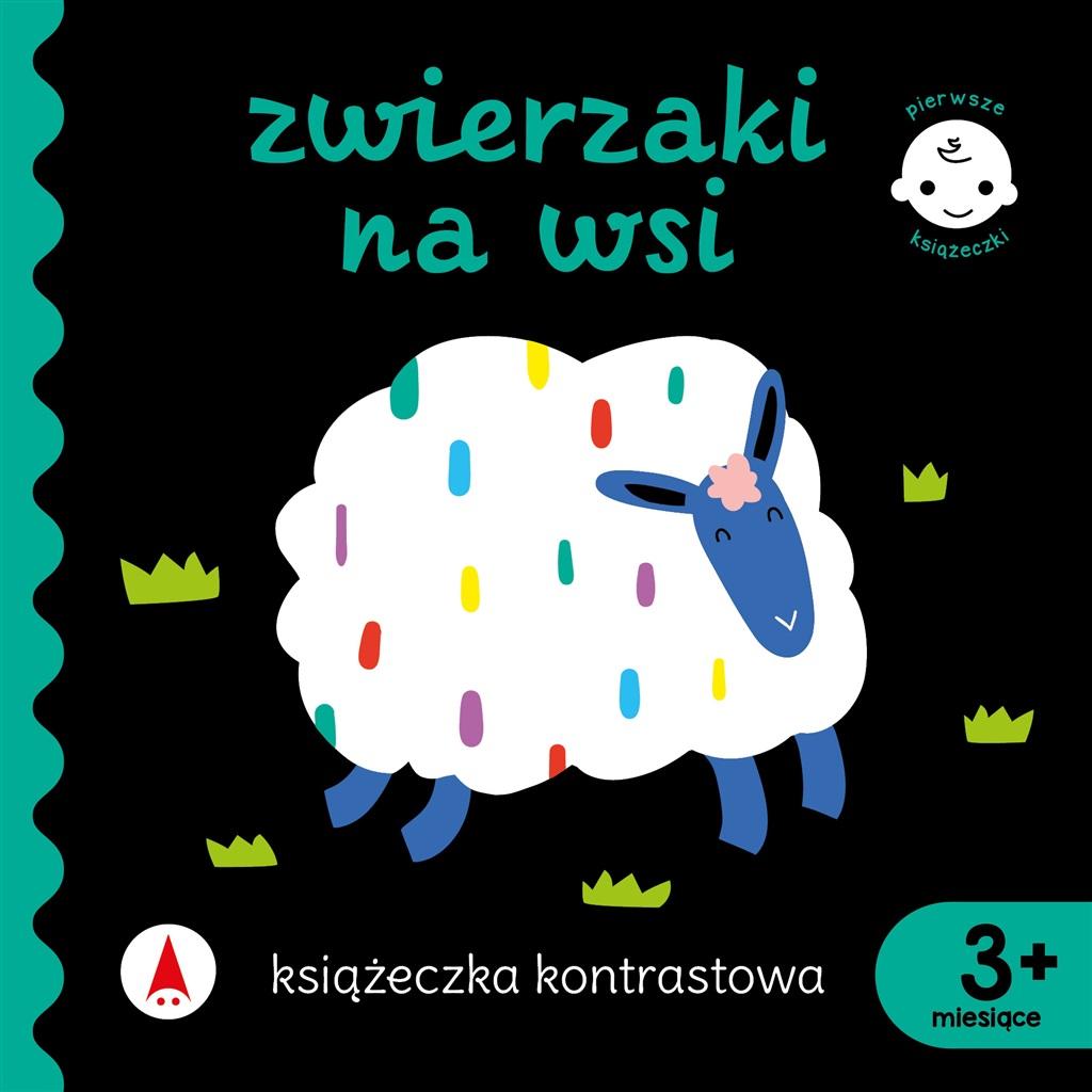Książeczka kontrastowa. Zwierzaki na wsi - Wydawnictwo Skrzat - książka