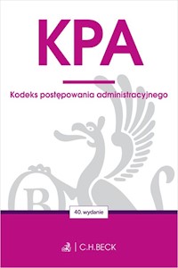 KPA Kodeks postępowania administracyjnego -  - książka