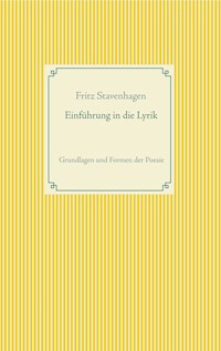 Einführung in die Lyrik - Fritz Stavenhagen - ebook