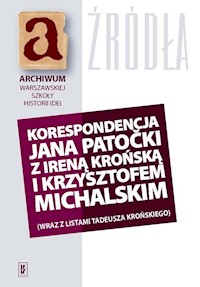Korespondencja Jana Patocki z Ireną Krońską i Krzysztofem Michalskim -  - książka