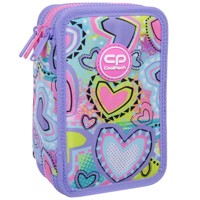Coolpack, Piórnik potrójny z wyposażeniem Jumper 3 - Pastel Hearts (F067832) -  - książka