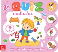 Książeczka edukacyjna z naklejkami z pieskiem. Quiz malucha 3+ - Katarzyna Łanocha - książka