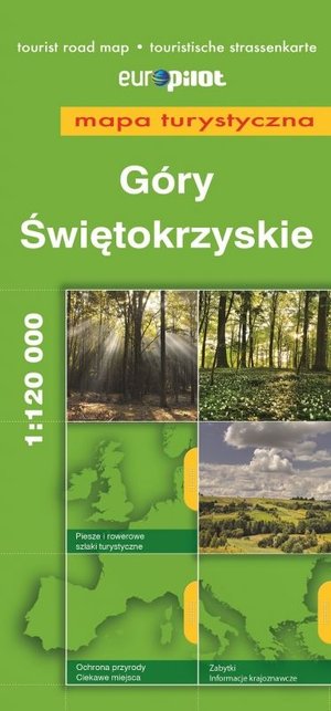 Góry Świętokrzyskie. Mapa turystyczna w skali 1:120 000. Europilot - zbiorowa praca - książka