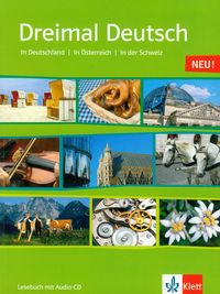 Dreimal Deutsch Lesebuch NEU z płytą CD - Matecki Uta - książka