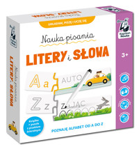 Nauka pisania. Litery i słowa. Książka + puzzle do pisania 3+ Kapitan Nauka - zbiorowa praca - książka