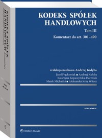 Kodeks spółek handlowych Tom 3 -  - książka